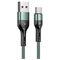 Kabel USB Usams USB-A - USB-C 1 m Zielony (6958444945262)