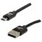 Kabel USB Logo USB-A - microUSB 1 m Czarny