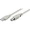 Kabel USB USB-A - USB-B 3 m Szary