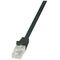 LogiLink CAT 5e Patchcord U/UTP Czarny 1M (CP1033U)