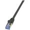 LogiLink CAT 6a Patchcord S/FTP Czarny 3m (CQ3063S)