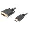 Kabel Lanberg HDMI - DVI-D 3m czarny (CA-HDDV-10CC-0030-BK)