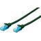 Digitus DIGITUS CAT 5e U-UTP patch cable PVC AWG 26/7 length 15m color green