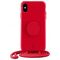 Just Elegance Etui JE PopGrip iPhone X/XS czerwony/cyber red 30016 (Just Elegance)