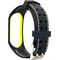 Beline Beline pasek Mi Band 3/4 Smart czarno-limonkowy black/lime