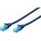 Digitus DIGITUS CAT 5e U-UTP patch cable PVC AWG 26/7 length 15m color blue