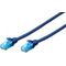 Digitus DIGITUS CAT 5e U-UTP patch cable PVC AWG 26/7 length 20m color blue