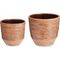 Ibergarden DOTS&LINES κεραμικές γλάστρες 2 τεμαχίων: Ø 20 cm και Ø 25 cm 13459130 8430852848529