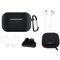 Silicone Case Set for AirPods Pro 2 / AirPods Pro 1 + Case / Ear Hook / Neck Strap / Watch Strap Holder / Carabiner - black 9145576276969