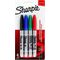 Sharpie Marker SHARPIE FINE 4 kolory blister - czerwony, zielony, niebieski, czarny 1985858