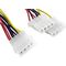 Gembird Molex - Molex x2, 0.15m, Wielokolorowy (CCPSU1)