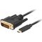 Adapter USB Lanberg Lanberg CA-CMDV-10CU-0010-BK adapter kablowy 1 m USB Type-C DVI-D