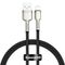 Baseus Cablu USB to Lightning, 2.4A, 480Mbps, 1m - Baseus Cafule Series Metal (CALJK-A01) - Black 6953156202245 έως 12 άτοκες Δόσεις