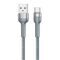Remax Cable USB-C Remax Jany Alloy, 1m, 2.4A (silver) 047479 6972174152868 RC-124a silver έως και 12 άτοκες δόσεις