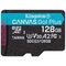 Kingston memory card 128GB microSDXC Canvas Go! Plus cl. 10 UHS-I 170 MB/s 740617301243