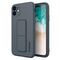 Wozinsky Kickstand Case silicone case with stand for iPhone 12 mini navy blue