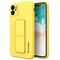 Wozinsky Kickstand Case silicone cover for iPhone 12 Pro yellow