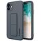 Wozinsky Kickstand Case silicone case with stand for iPhone 12 Pro Max navy blue