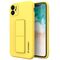 Wozinsky Kickstand Case Silicone Stand Cover for Samsung Galaxy A22 4G Yellow