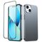 Joyroom 360 Full Case front and back cover for iPhone 13 + tempered glass screen protector grey (JR-BP927 tranish)