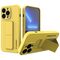 Wozinsky Kickstand Case silicone case with stand for iPhone 13 yellow