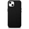 iCarer Litchi Premium Leather Case iPhone 14 Plus Magnetic Leather Case with MagSafe Black (WMI14220711-BK)