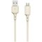 Dudao L7SM USB-A - micro USB cable 5A 1m - beige