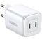 Quick charger GaN 2 x USB-C 45W QC PD Ugreen CD294 - white