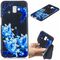 Slim Case Art SAMSUNG J6+ J6 PLUS blue flower and butterfly 09065420