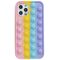 Case IPHONE 11 PRO MAX Flexible Push Bubble Case pink, yellow, blue, purple 5904161105992