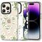 Case APPLE IPHONE 15 PRO Tech-Protect MagMood MagSafe White Daisy transparent 9319456605365