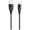 Cable 3A 1m USB - Micro USB T-Phox X-Lite black 6974670442559