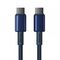 Baseus Cable USB-C to USB-C  Gold 100W 1m (P10319800321-03) (BASP10319800321-03) έως 12 άτοκες Δόσεις