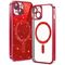 Techsuit Case for iPhone 14 - Techsuit Luxury Glitter MagSafe - Red 5949419133426 έως 12 άτοκες Δόσεις