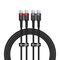 Baseus Cafule USB-C / USB-C 100W cable 2 m - red-black and black-gray (2 pcs.)