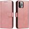 Magnet Case elegant bookcase type case with kickstand for iPhone 13 Pro pink