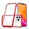 Clear 3in1 Case for iPhone 13 Pro Max Frame Cover Gel Red