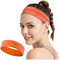 Elastic fabric headband for running fitness orange