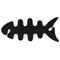 Fish-shaped headphone cable wrap - black