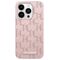 Original Case APPLE IPHONE 15 PRO MAX Karl Lagerfeld Hardcase Leather Monogram Metal Logo (KLHMP15XPKHPORPP) pink 3666339253936