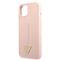 Guess Silicone Line Triangle Apple iPhone 13 Mini (5.4) hátlapvédő tok pink (GUHCP13SSLTGP) 3666339040994