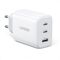 Ugreen fast charger 2x USB Type C / USB 65W PD3.0, QC3.0/4.0+ white (CD275)