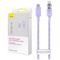 Fast Charging cable Baseus USB-C to Lightning  Explorer Series 1m, 20W (purple) 6932172629045