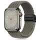 Strap for APPLE WATCH 4 / 5 / 6 / 7 / 8 / 9 / SE / ULTRA 1 / 2 (42 / 44 / 45 / 49 MM) Tech-Protect Nylonmag Olive gray 5906302312788