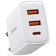 Baseus Baseus - Wall Charger Compact (CCXJ-E02) - USB-C, PD, 30W, 2xUSB-A, QC, 3A - White 6953156207301 έως 12 άτοκες Δόσεις