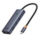 Baseus Hub Type-C to 4 x USB 3.0, Type-C - Baseus UltraJoy Series (B00052801811-01) - Space Grey 6932172636647 έως 12 άτοκες Δόσεις