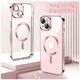 Techsuit Husa pentru iPhone 13 - Techsuit Luxury Crystal MagSafe - Pink 5949419137318 έως 12 άτοκες Δόσεις