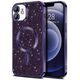 Techsuit IPhone 12 Case - Techsuit Luxury Glitter MagSafe - Deep Purple 5949419134096 έως 12 άτοκες Δόσεις