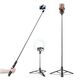 Techsuit Stabilized Selfie Stick with Tripod, Remote Control, 158cm - Techsuit (Q05) - Black 5949419122376 έως 12 άτοκες Δόσεις