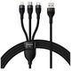 Baseus Data Cable 3in1, USB, 66W, 1.2m - Baseus Flash Series 2 (CASS040001) - Black 6932172618100 έως 12 άτοκες Δόσεις